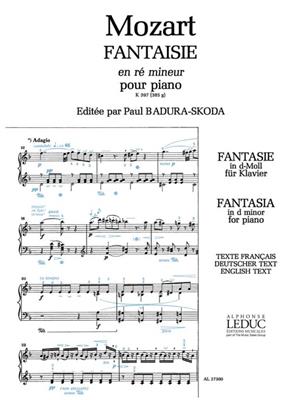 Wolfgang Amadeus Mozart: Fantaisie No.3, K397 in D minor: Solo de Piano |  Musicroom.fr