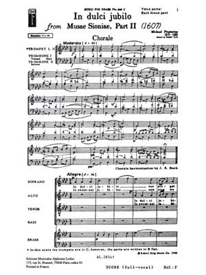 Praetorius: In Dulci Jubilo: Ensemble de Cuivres