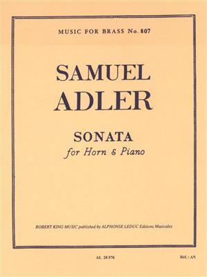 Samuel Adler: Sonata (Horn and Piano): Cor Français et Accomp.