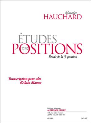 Études Des Positions - étude de la 3e Position