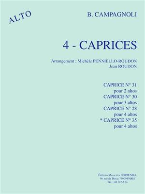 Bartolomeo Campagnoli: 4 Caprices no. 35: (Arr. Michèle Pennielle-Roudon): Ensemble d'Altos