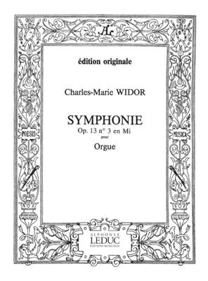 Charles-Marie Widor: Symphonie 3 Opus 13: Orgue
