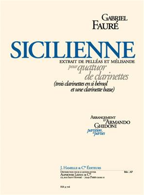 Gabriel Fauré: Sicilienne Op.78: Clarinettes (Ensemble)