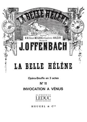 Jacques Offenbach: Belle Helene air No11 Invocation a Venus: Chant et Piano