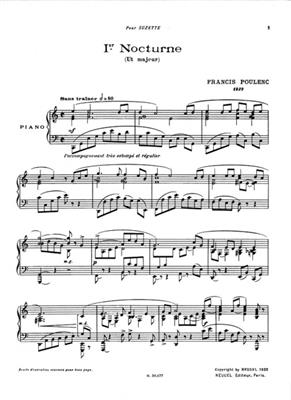 Francis Poulenc: 8 Nocturnes: Solo de Piano