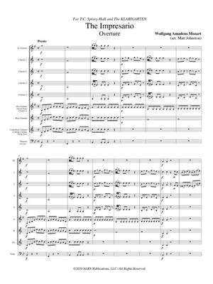 Wolfgang Amadeus Mozart: The Impresario Overture: (Arr. Matt Johnston): Clarinettes (Ensemble)