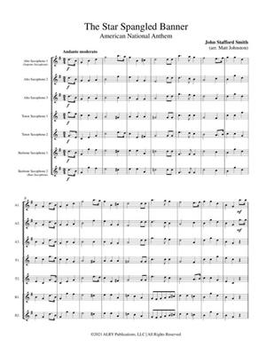 John Stafford Smith: The Star Spangled Banner for Saxophone Choir: (Arr. Matt Johnston): Saxophones (Ensemble)