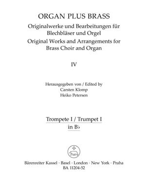 Charles Villiers Stanford: organ plus brass, Band IV: Cathedral Sounds: (Arr. Carsten Klomp): Ensemble de Cuivres