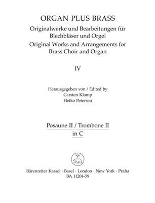 Charles Villiers Stanford: organ plus brass, Band IV: Cathedral Sounds: (Arr. Carsten Klomp): Ensemble de Cuivres