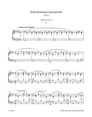 Gabriel Faure: Trois Romances sans Paroles Op. 17 No. 52: Solo de Piano