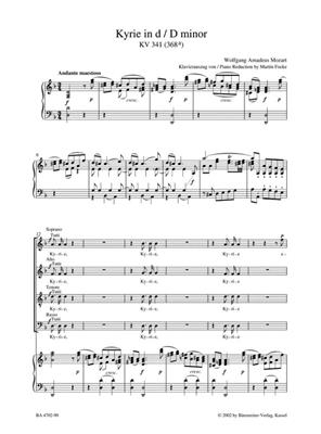 Wolfgang Amadeus Mozart: Kyrie in D minor K.341: Chœur Mixte et Ensemble