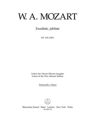 Wolfgang Amadeus Mozart: Exsultate, jubilate K.165: Solo pour Violoncelle