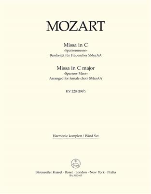 Wolfgang Amadeus Mozart: Missa Brevis In C K.220 Sparrow-Mass: (Arr. Heribert Breuer): Chœur Mixte et Accomp.