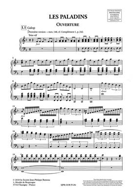 Jean-Philippe Rameau: Les Paladins RCT 51: (Arr. François Saint-Yves): Chant et Piano