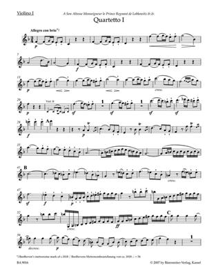 Ludwig van Beethoven: Streichquartette: Quatuor à Cordes