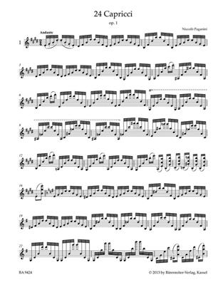 Niccolò Paganini: 24 Caprices Op.1 & 24 Contradanze Inglesi: Solo pour Violons