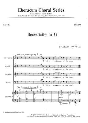 Francis Jackson: Benedicite In G: Chœur Mixte et Accomp.