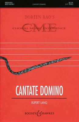 Rupert Lang: Cantate Domino: Voix Hautes et Accomp.