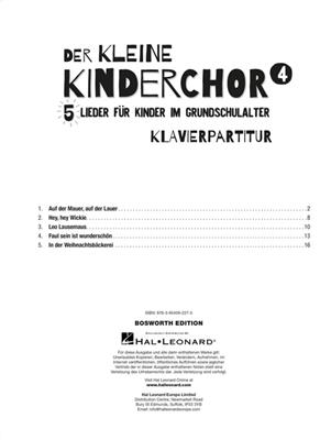 Der kleine Kinderchor 4: Chœur d'Enfants
