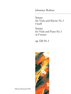 Johannes Brahms: Sonate 1 F Op.120: Alto et Accomp.
