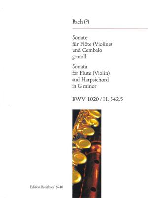 Johann Sebastian Bach: Sonate G Bwv1020: Ensemble de Chambre