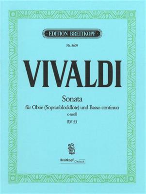 Antonio Vivaldi: Sonata In C Minor RV 53: Hautbois et Accomp.