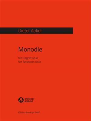 Dieter Acker: Monodie: Solo pour Basson