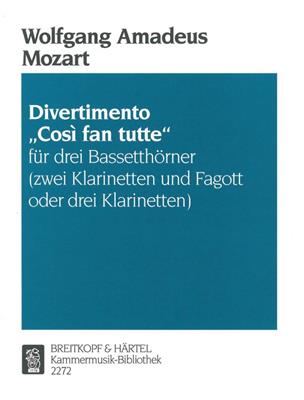 Wolfgang Amadeus Mozart: Divertimento Cosi fan tutte: (Arr. Rainer Schottstadt): Ensemble de Cuivres