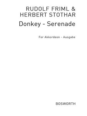 Rudolf Friml: Friml/Stothart: Donkey Serenade (Accordion): Solo pour Accordéon