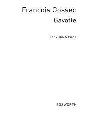 Francois-Joseph Gossec: Francois Gossec: Gavotte For Violin And Piano: Violon et Accomp.