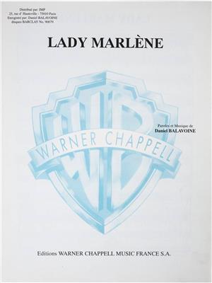 Daniel Balavoine: Lady Marlene: Chant et Piano | Musicroom.fr