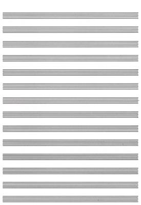 Carta da Musica (Cuadernillo, Papier à Musique): Papier à Musique