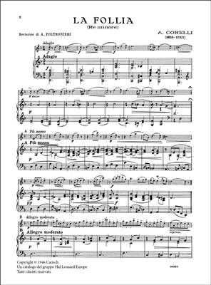 Arcangelo Corelli: La Follia, in Re Minore per Violino e Piano: Violon et Accomp.