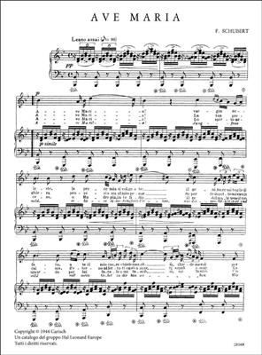Franz Schubert: Ave Maria, per Soprano (o Tenore): Solo pour Chant