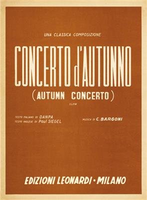 Concerto d'autunno: Piano, Voix & Guitare