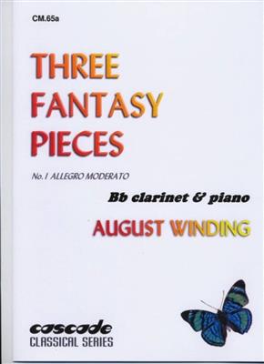 August Winding: 3 Fantasy Pieces Vol.1: Clarinette et Accomp.