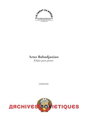 Arno Babajanian: Elégie: Solo de Piano