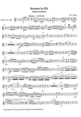 H.C. Steup: Sonate No.11: Cor Français et Accomp.