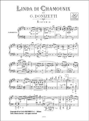 Gaetano Donizetti: Linda di Chamounix: Partitions Vocales d'Opéra