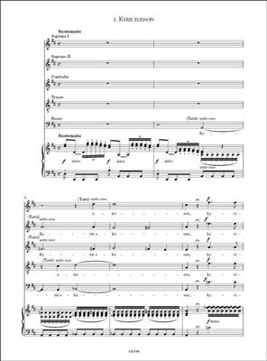 Giovanni Battista Pergolesi: Messa in re maggiore: Partitions Vocales d'Opéra