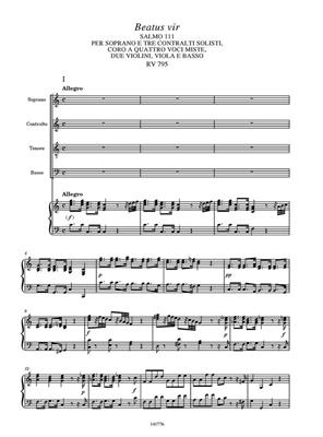 Antonio Vivaldi: Beatus vir RV 795: Partitions Vocales d'Opéra