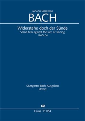 Johann Sebastian Bach: Widerstehe doch der Sünde BWV 54: Chant et Piano