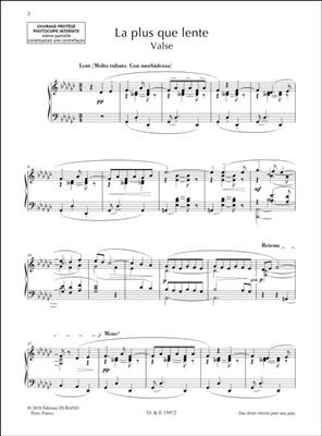 Claude Debussy: La plus que lente: Solo de Piano