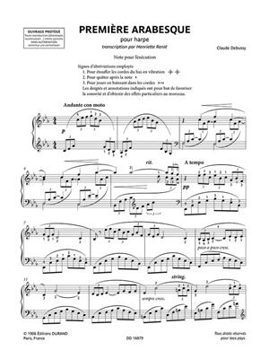 Claude Debussy: Deux Arabesques pour harpe: Solo pour Harpe