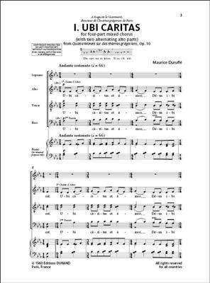 Maurice Duruflé: Ubi Caritas (N. 1, Op. 10): Chœur Mixte A Cappella