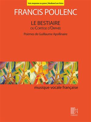 Francis Poulenc: Le Bestiaire ou Cortège d'Orphée: Chant et Piano
