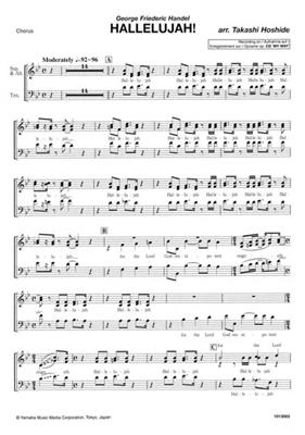 Georg Friedrich Händel: Hallelujah!: (Arr. Takashi Hoshide): Chœur Mixte et Accomp.
