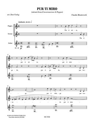 Claudio Monteverdi: Pur ti miro: Chant et Guitare