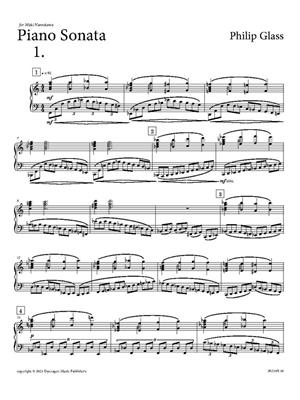Philip Glass: Piano Sonata: Solo de Piano