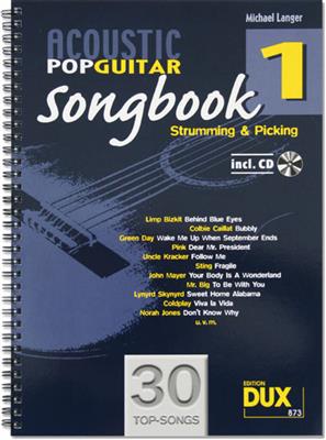 Acoustic Pop Guitar Songbook 1: Solo pour Guitare